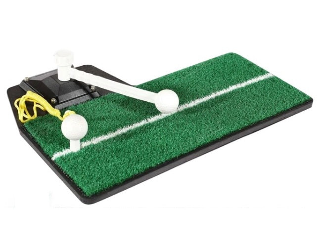 Green Power Kids Golf Game Practice Set Mat- Indoor/ Outdoor Play Trainer Arm