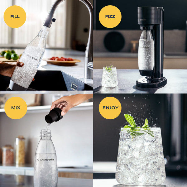 SodaStream Power Black Electric Sparkling Water Fizzy Drink Maker
