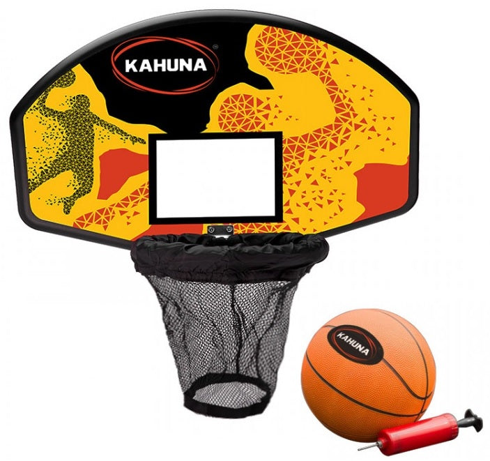 Kahuna Trampoline Basketball Hoop Ring Backboard Pump Set Ball Kit