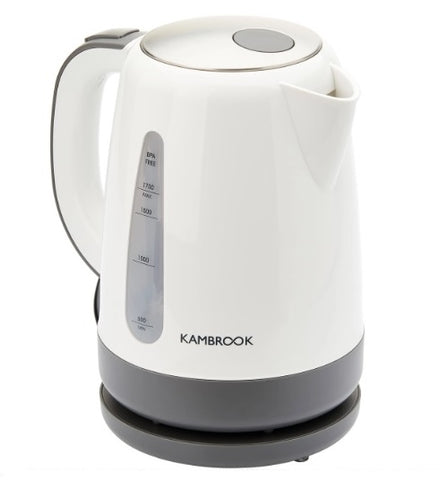 Kambrook Pour With Ease 1.7L Litre Kettle- One Touch Pop Up Lid