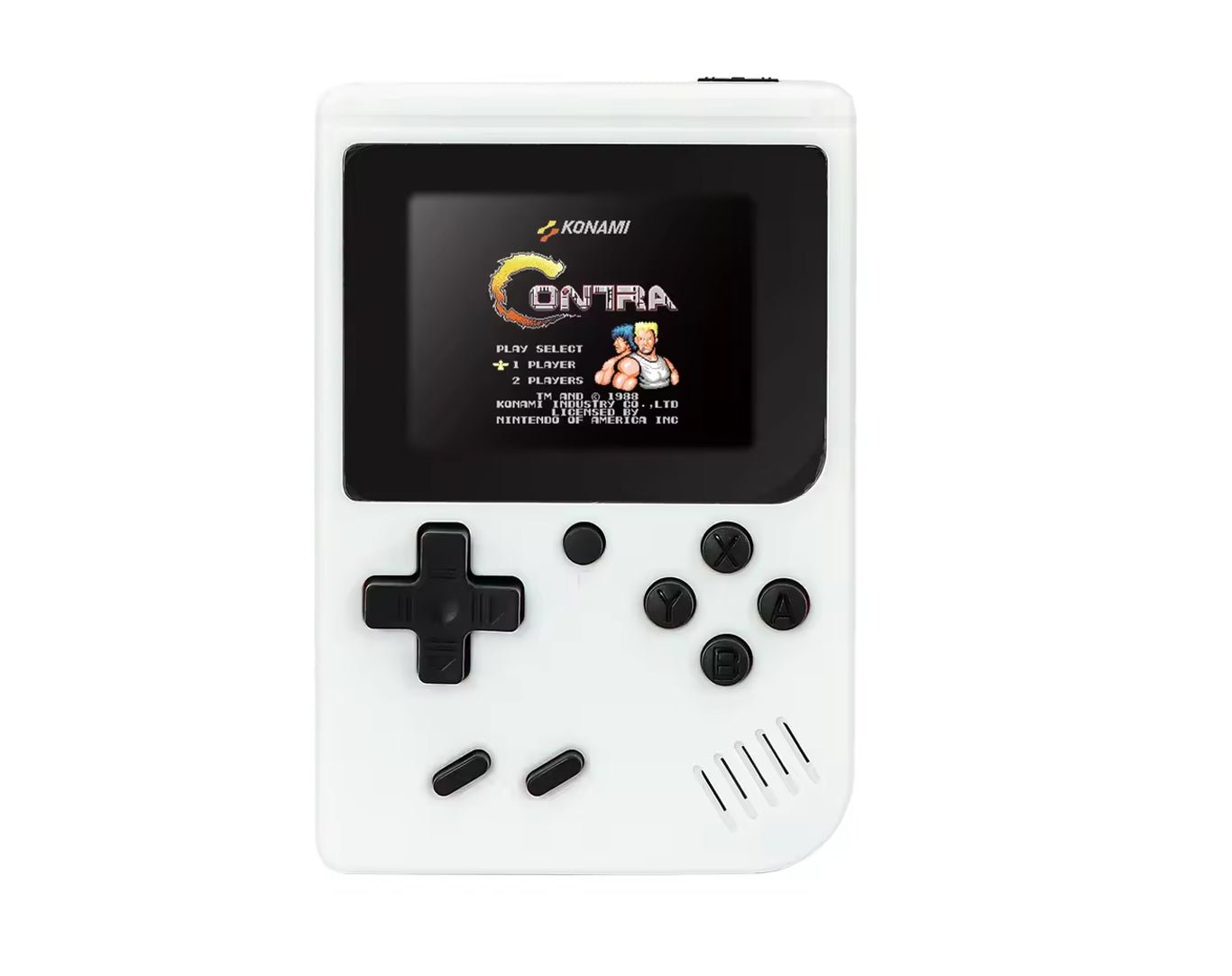 Kouvolsen 3" Screen 400 Game Handheld Mini Retro Gaming Console- Connect To TV White