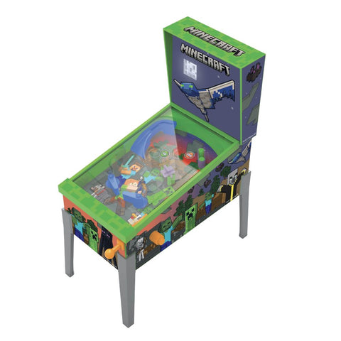 Ugames Minecraft Mini Arcade Pinball Game For Kids- Lights Display/ Entertainment