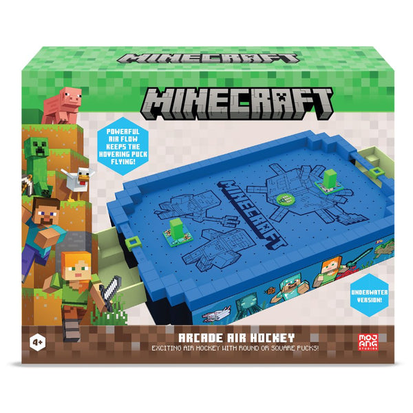 Ugames Minecraft Arcade Air Hockey Home Underwater Game Core Series Edition Kids Fun Entertainment