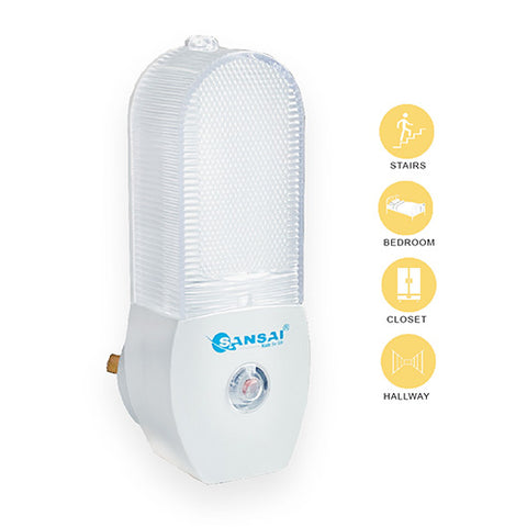 Sansai Auto Sensor LED Night Light – Warm White Long Life LED