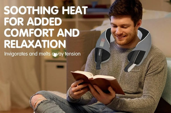 HoMedics Shiatsu Plus Neck and Shoulder Massager with Heat- Vibration/ Soothing