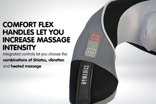 HoMedics Shiatsu Plus Neck and Shoulder Massager with Heat- Vibration/ Soothing