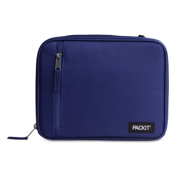 PackIt Classic Freezable Lunch Box Cooler- Top Load Design Lunchbox True Blue