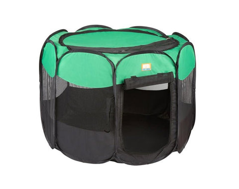 Animal Planet Pet Pop-Out Portable Playpen For Dog Cat Puppy Mesh- Folds Easily For Storage/ Portability
