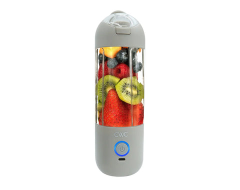 Precision Audio Cook With Color 414ml Portable Blender Stainless Steel Blades BPA Free Grey WPB03-GRY