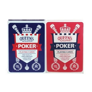 3PK Queen's Slipper Poker Playing Cards Deck Quality Slip Desk Casino