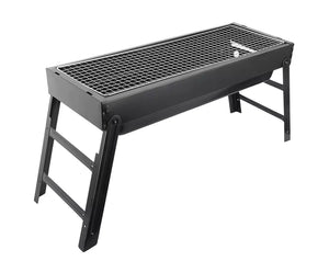 Rectangular Mini Charcoal BBQ Grill Foldable Portable- Compact/ Spacious/ Includes Removable Grill Plate S932