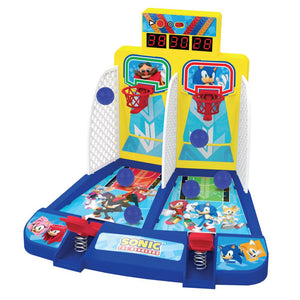 Ugames Sonic The Hedgehog Arcade Basketball Core Series Kids Fun Entertainment- Large LED Screenboard/ Quick & Easy Setup