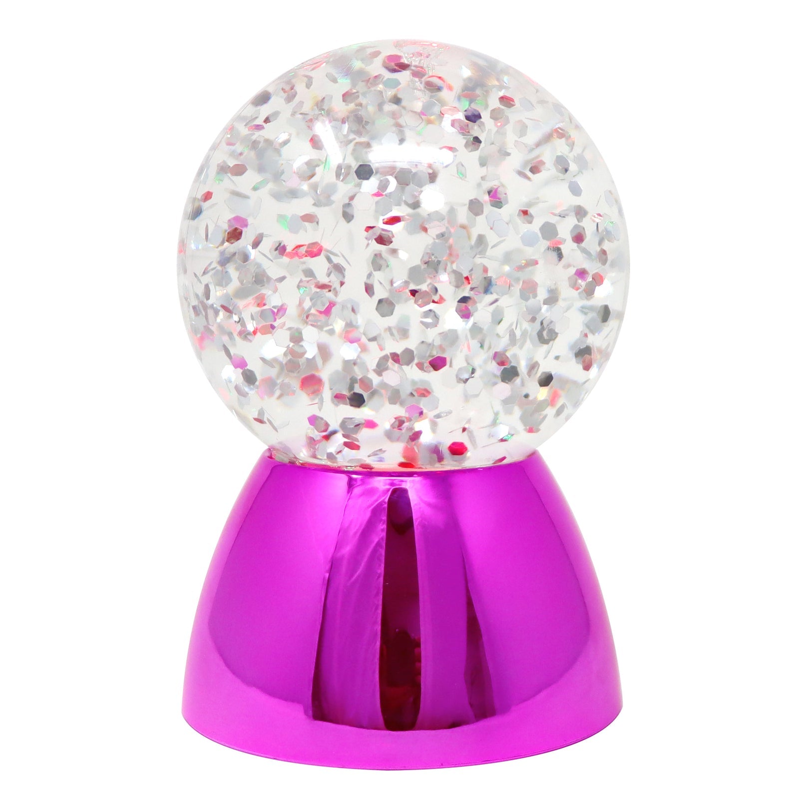 Pink Poppy 5.5" Glitter Waterball Light Lamp- LED Decor/ Ideal for Relaxation/ Visual Stimulation Kids