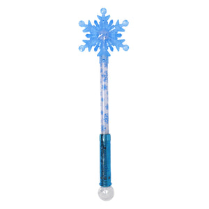 Pink Poppy Magical Snowflake Light Up Wand For Kids Fun- Lights Up Different Colours/ 3 Light Functions