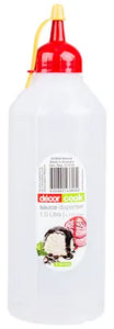 2PK Decor 2L (1L Each) Cook Plastic Sauce Squeeze Bottle Dispenser- Ideal For Sauces/ Oils