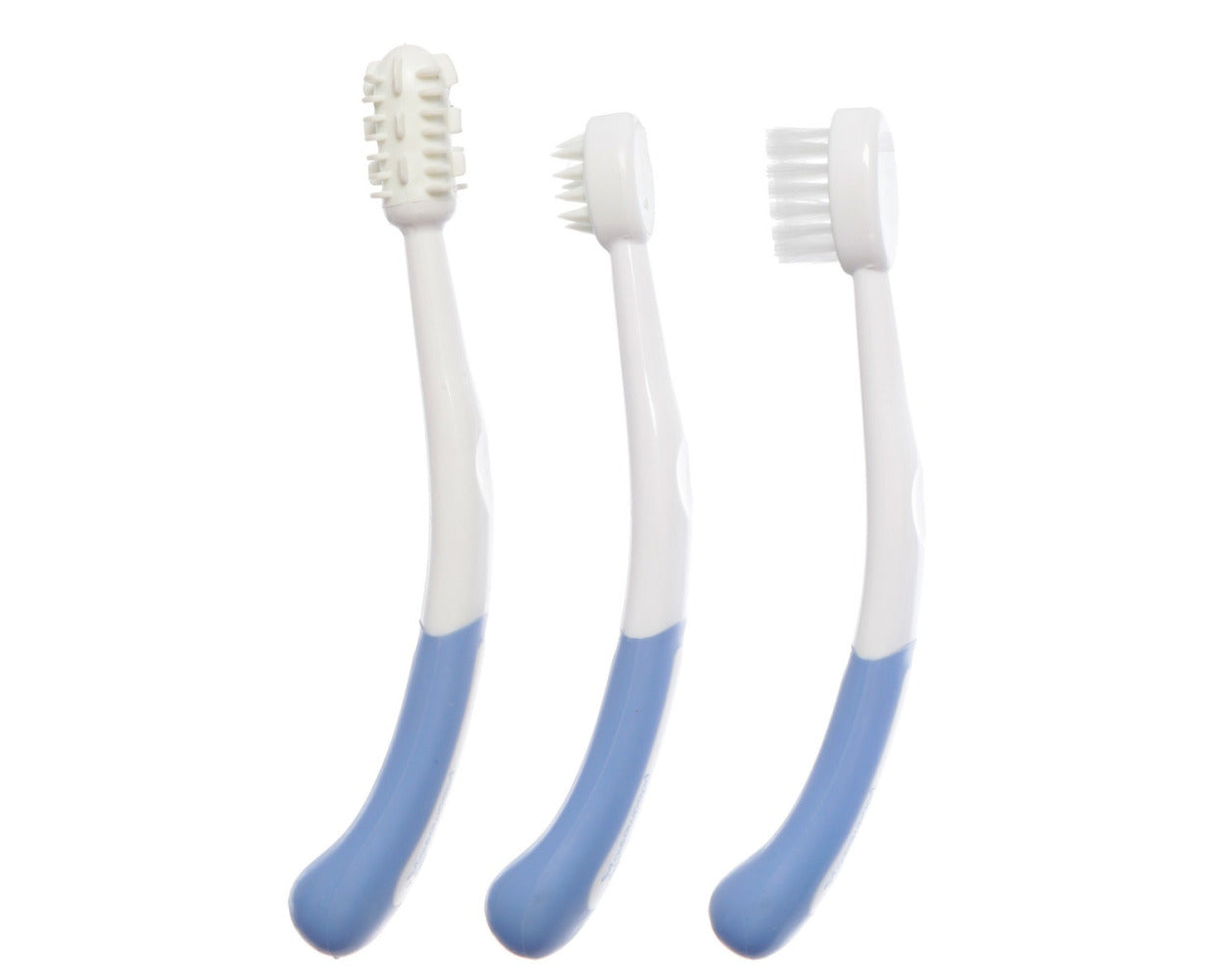 DreamBaby 3 Stage Baby Gum & Tooth Care Set- Comfort/ Designed For Young Gums Blue