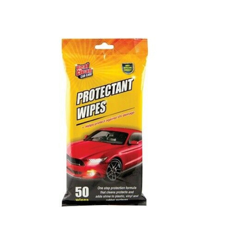 2PK Real Clean 100PK Car Care Interior Car Wipes- Perfect For A Quick Clean