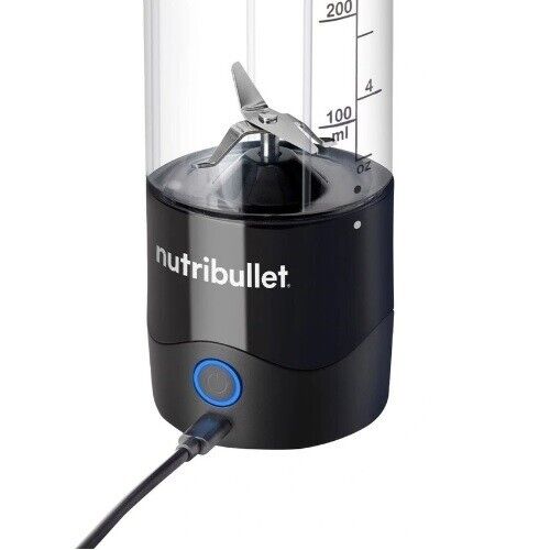 Nutribullet Portable Blender- USB Rechargeable/ Flip Top Lid- Black