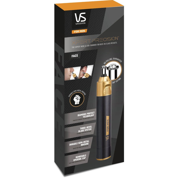 VS Sassoon Xpert Precision Nose & Ear Trimmer- Three Bevel Blades- VSM50MA
