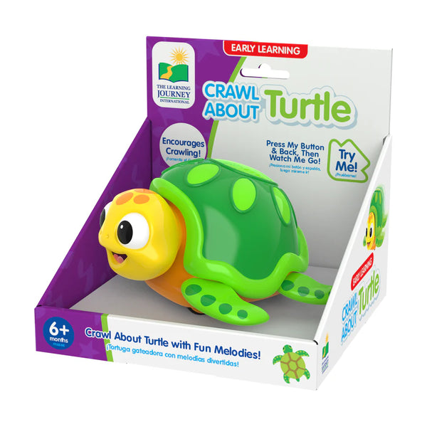 Early Learning Craw About Turtle Kids Crawling Turtle Toy- Moves Across The Floor/ Fun Melodies Kids Fun Entertainment