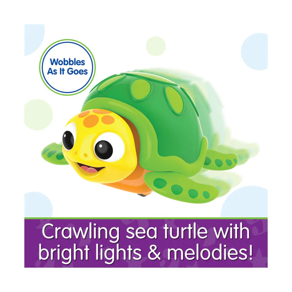 Early Learning Craw About Turtle Kids Crawling Turtle Toy- Moves Across The Floor/ Fun Melodies Kids Fun Entertainment