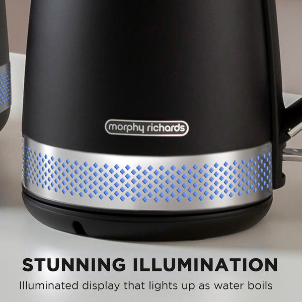 Morphy Richards 1.7L Illumination Jug Kettle - Black