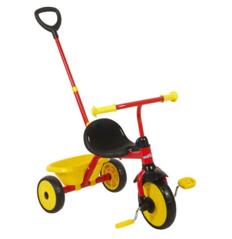 Trike Star Pedal Kids Ride On Tricycle/ Bike w/ Parent Handle/ Toy Bucket 15m+
