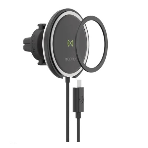 Mophie Snap+ 15W Fast Universal Wireless Car Vent Mount Phone Charger- Magsafe