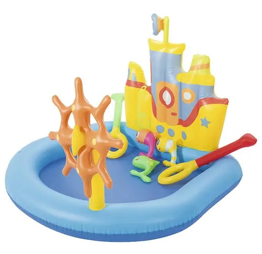 Lenoxx Tug Boat Kids Boat Play Pool Fun- Great For Kids Children Fun