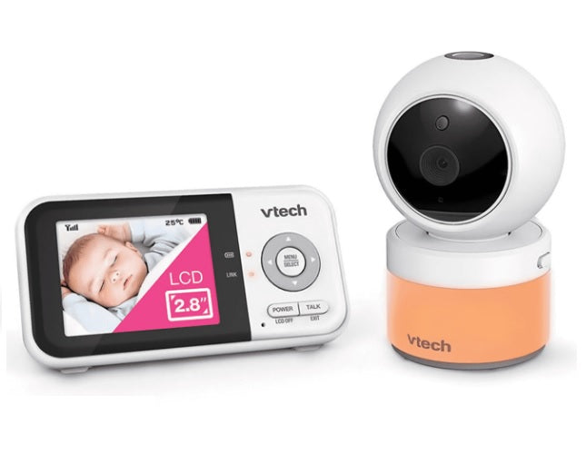 vTech 2.8" Colour LCD Baby Monitor- Pan/Tilt Two-Way Talk Video Security Camera