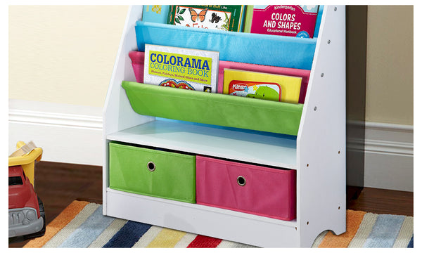 Kids Children Bookcase/ Toy Bins