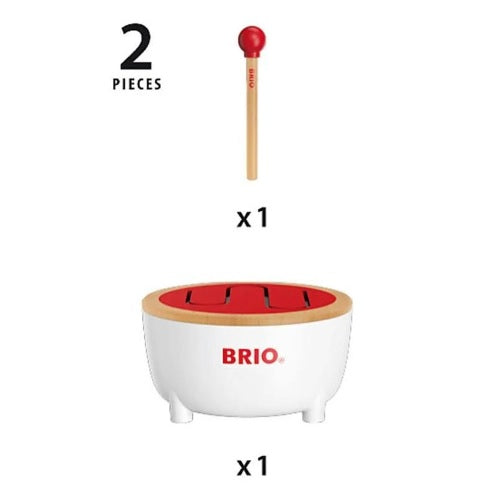 Brio Musical Drum Toy Toddler Pretend Play- Great For Kids Children/ Fun