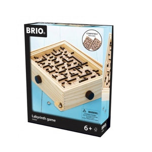 Brio Wooden Labyrinth Game- 3 Pieces- Great For Kids Fun/ Strategy/ Skills