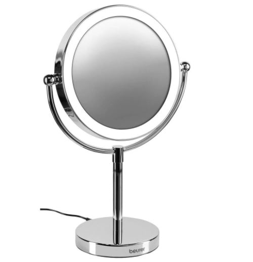 Beurer Illuminated Cosmetic Mirror w/ Bright LED Light-Touch Sensor/ 5x Magnetic