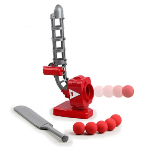 Lenoxx Auto Cricket Kids Soft Ball Bowler Shooter Thrower Bat Sport Training Toy