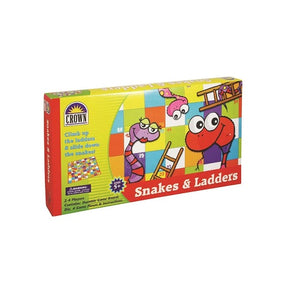 Crown Snakes And Ladders Board Game- Great For Kids/ Fun - Sydney Electronics