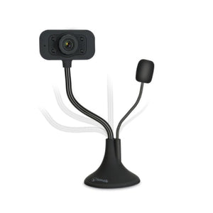 Bonelk 1080P FHD USB Desktop Webcam Flexible Neck w/ Inbuilt LED Lights For PC