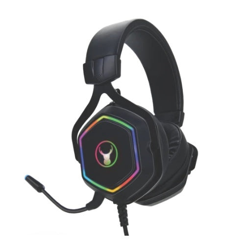 Bonelk RGB Gaming Headphones Headset w/ Mic 3.5mm Splitter For PC/ Console