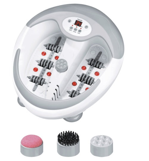 Beurer Deluxe Foot Bubble Spa with Pedicure Heat Function- LED Display Control