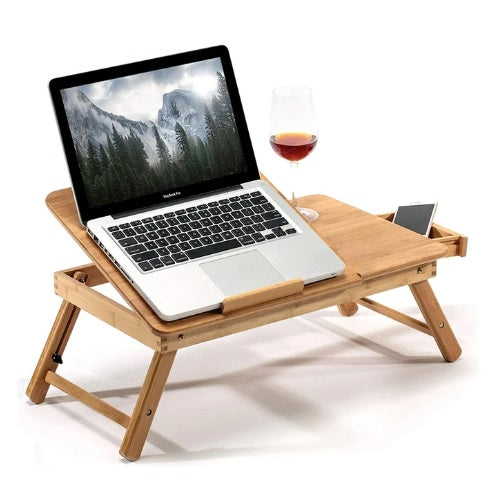 Hacienda Bamboo Foldable Table Laptop/Book/Reading Lap Desk/Workstation/Notebook