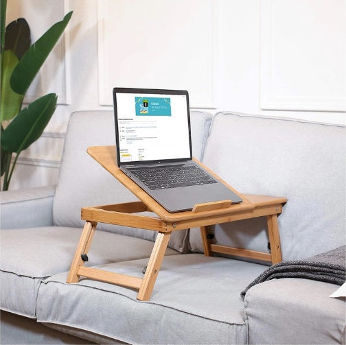 Hacienda Bamboo Foldable Table Laptop/Book/Reading Lap Desk/Workstation/Notebook