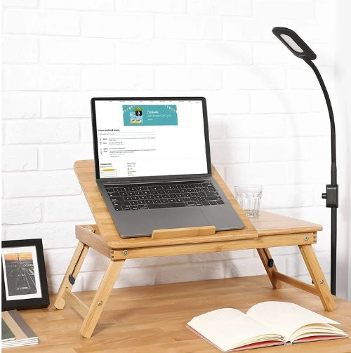 Hacienda Bamboo Foldable Table Laptop/Book/Reading Lap Desk/Workstation/Notebook