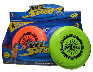 Classic Fun Kids 10" Inch Frisbee Flying Disc Sport- Great For Kids/Fun-Assorted - Sydney Electronics