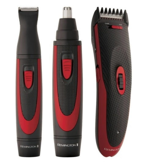 Remington Power Pro Grooming Mens Trimmer Kit Set- Hair/Nose/Beard/Stubble/Ears