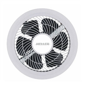 Heller 250mm Blade Extractor Exhaust Fan w/ LED Light- Bathroom/ Laundry- White