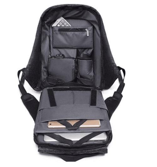 Lenoxx 15" Anti-Theft Laptop Backpack Work Bag w/USB Port for PowerBank Charging - Sydney Electronics