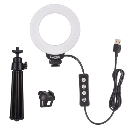 Case-Mate LuMee 4"/10cm Studio Ring Light /Lighting w/Tripod For Computer/Laptop