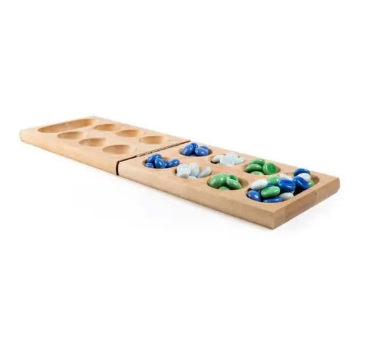 Cardinal Classic Solid Wood Folding Mancala Board Game For Kids/ Children Fun - Sydney Electronics
