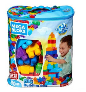 Fisher Price Mega Bloks First Builders 80Pce Pieces Big Building Bag Blocks Kids - Sydney Electronics