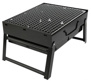 Portable Compact Mini Rectangular Charcoal BBQ Grill- Foldable/ Lightweight